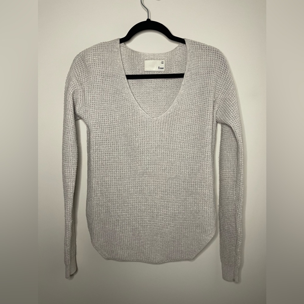 WILFRED WAFFLE LIGHT GREY LONG SLEEVE XXS